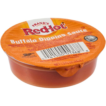Franks RedHot Buffalo Dipping Sauce, Single-Serve Dip Cups, Signature Buffalo Flavor & Heat, For Takeaway and Dine-In Service, 1