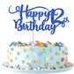 Rsstarxi Happy 12th Birthday Cake Topper Glitter Number 12, Deep Blue, Paper, Model XM223