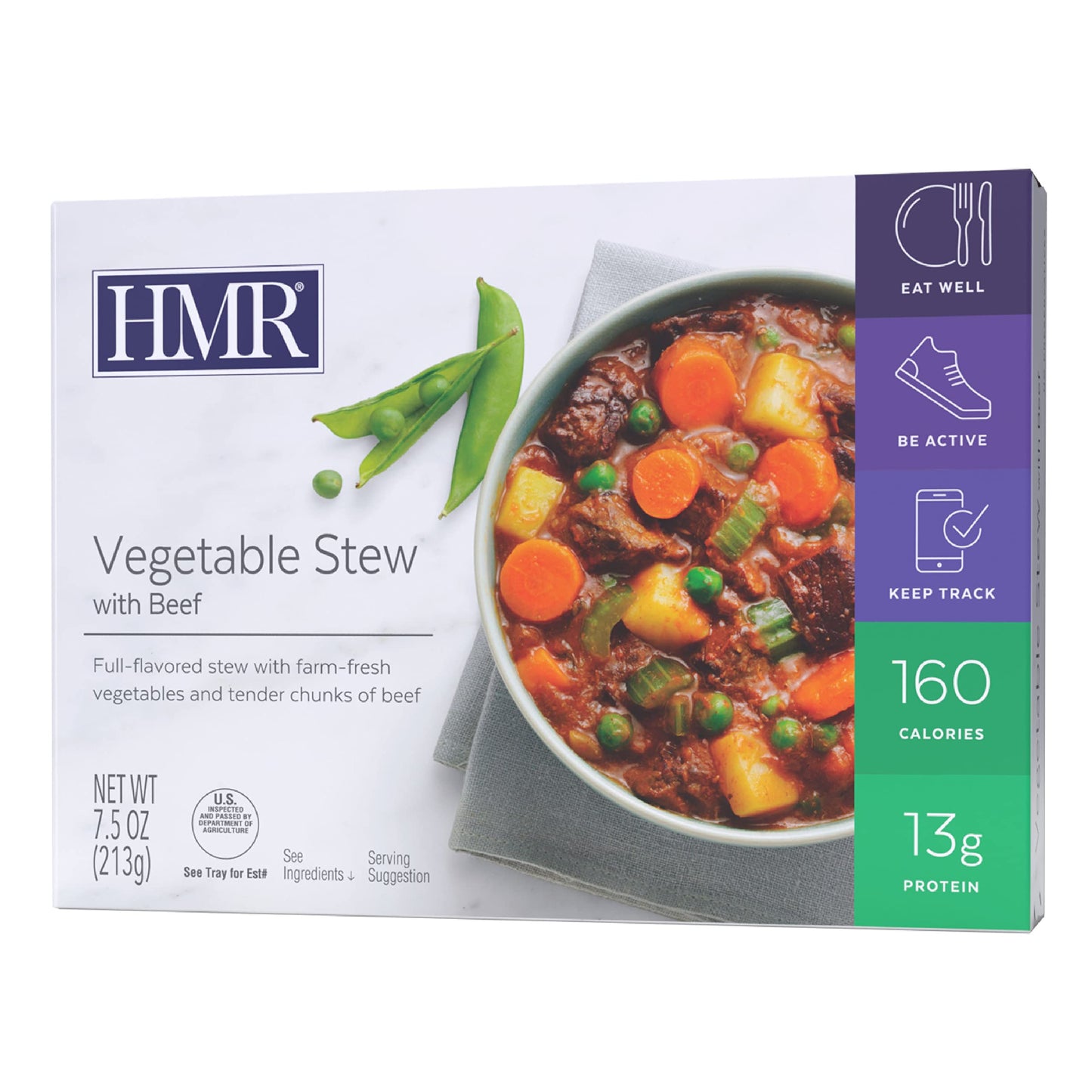 Hmr Vegetable Stew With Beef Entr  E | Pre-Packaged Lunch Or Dinner To Support Weight Loss | Ready To Eat | 13G Of Protein | Low