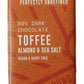 Taza Chocolate Organic Amaze Bar 60% Stone Ground, Toffee Almond Sea Salt, 2.5 Ounce (10 Count), Vegan