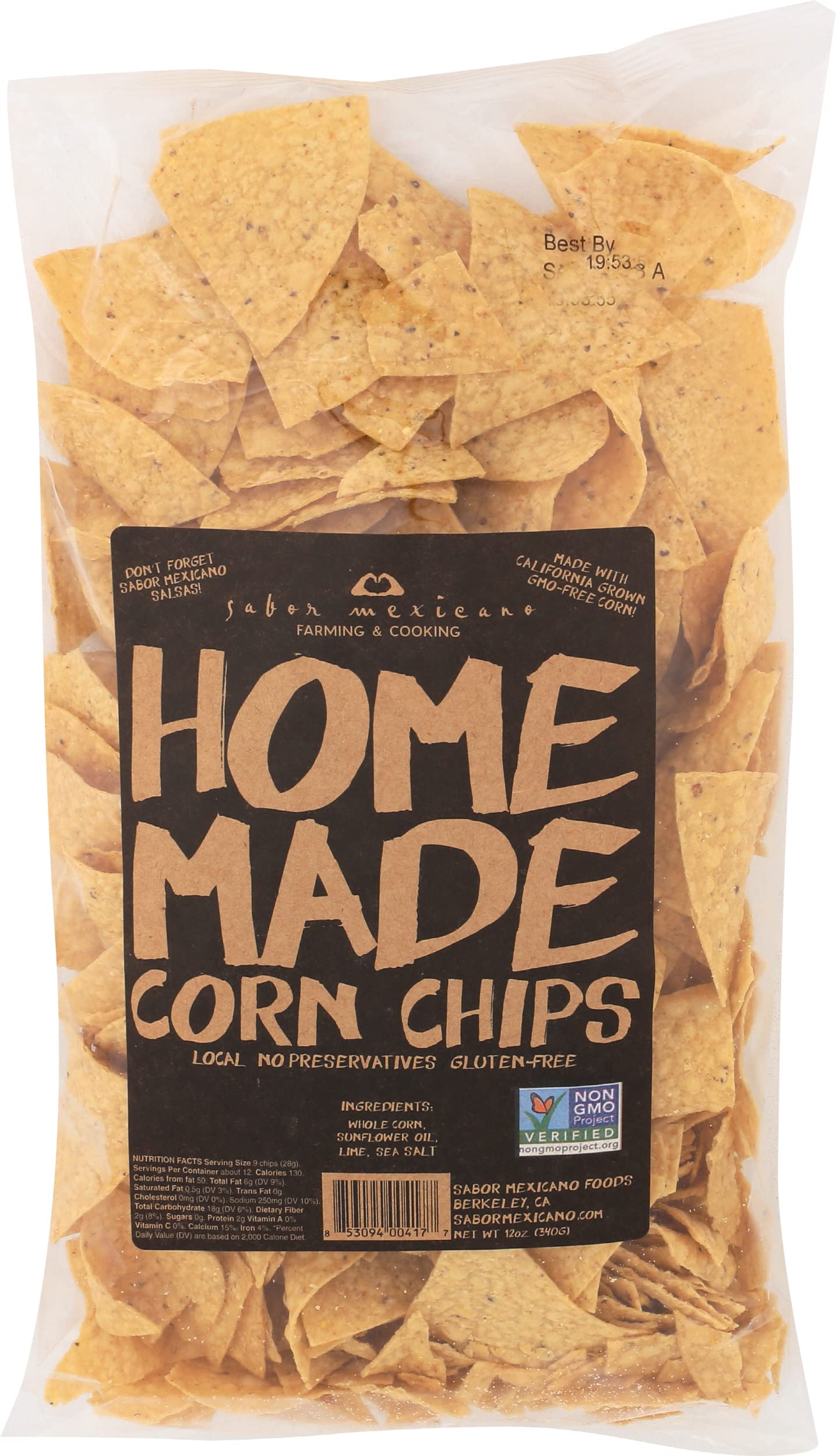 Sabor Mexicano Homemade Chips, 12 Oz