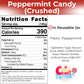 Crushed Peppermint Candy Pieces  Red & White  Mint Flavored Bits for Baking  Toppings  Decorating  and Holiday   4 Lbs in Reusable Jar