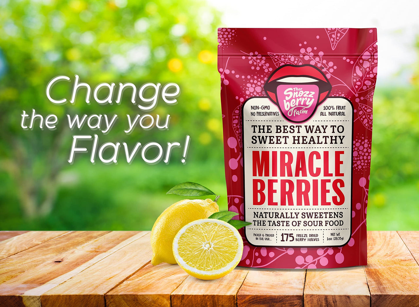 THE SNOZZBERRY FARM   Berries - Freeze-Dried Berry Halves, 1 Ounce