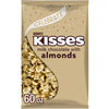 HERSHEYS KISSES Milk Chocolate with Almonds Candy Bulk Bag, 60 oz