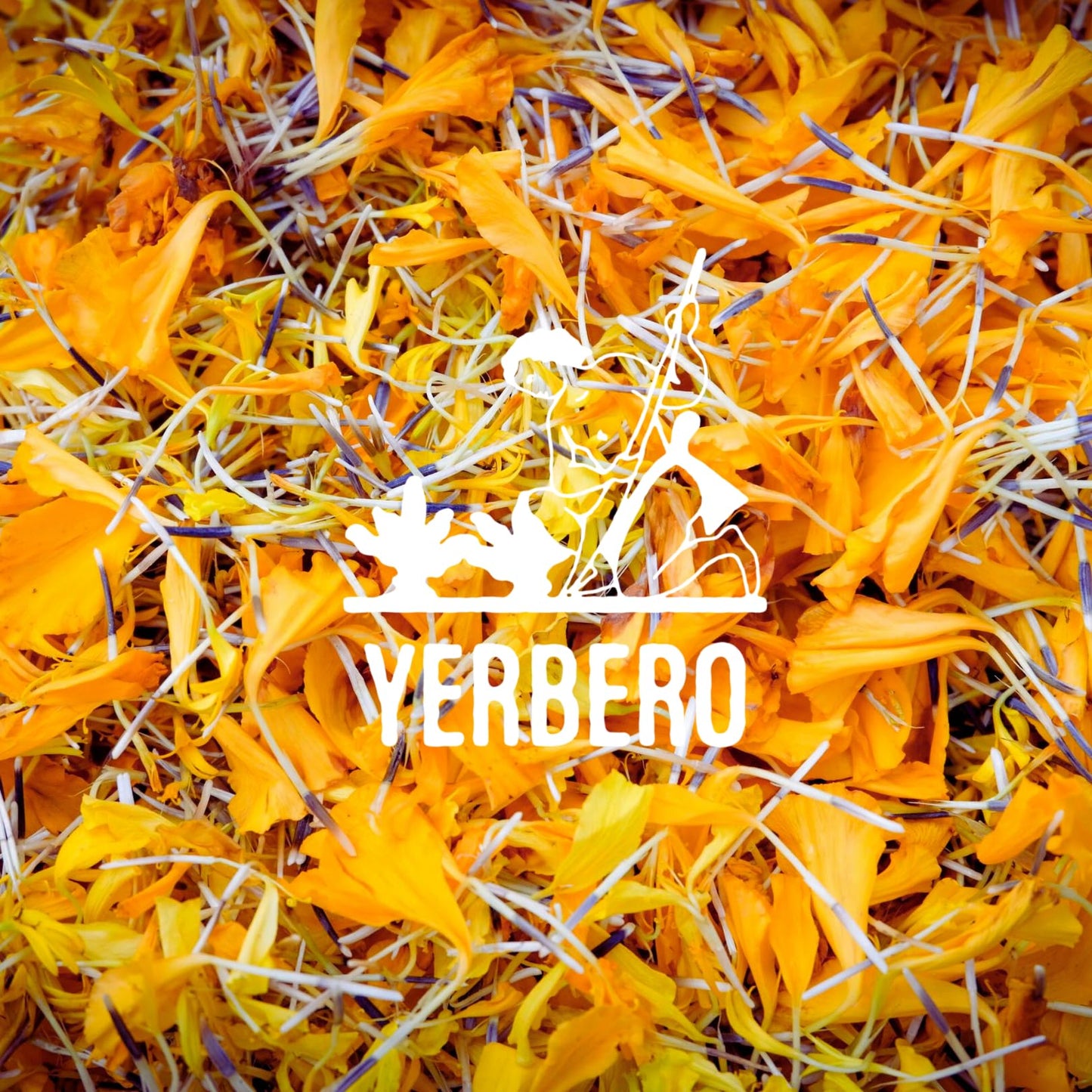 YERBERO Calendula Flowers Herbal Tea, 100% All Natural, 2oz (56g), Non-GMO, Marigold Flowers for Brewing and Culinary Use