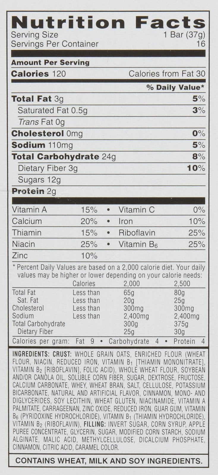 Kellogg'S Nutri-Grain Nutri-Grain Cereal Bars - Apple Cinnamon - 1.3 Oz - 16 Ct