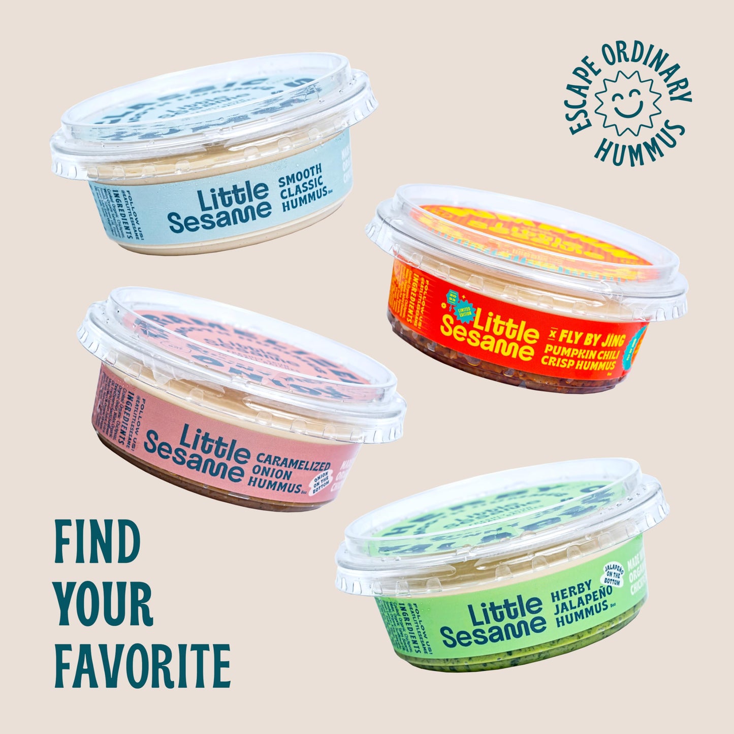 Little Sesame Smooth Classic Hummus, 8 Oz