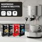 Prince Caffe Espresso Pods Variety Pack Compatible with Nespresso Original Line Machines - Espresso  Ristretto  Millennium & enhanced - Intensity 7 8 9 10  40 Count (4 x 10 Capsules)