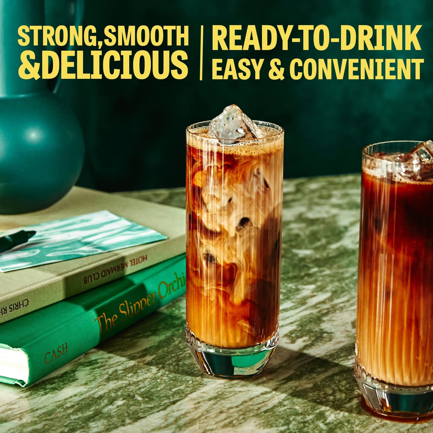 Wandering Bear Straight Black Organic Cold Brew Coffee, 32 Fl Oz, 3 Pack - Extra Strong, Smooth, Organic, Unsweetened, Shelf-Sta