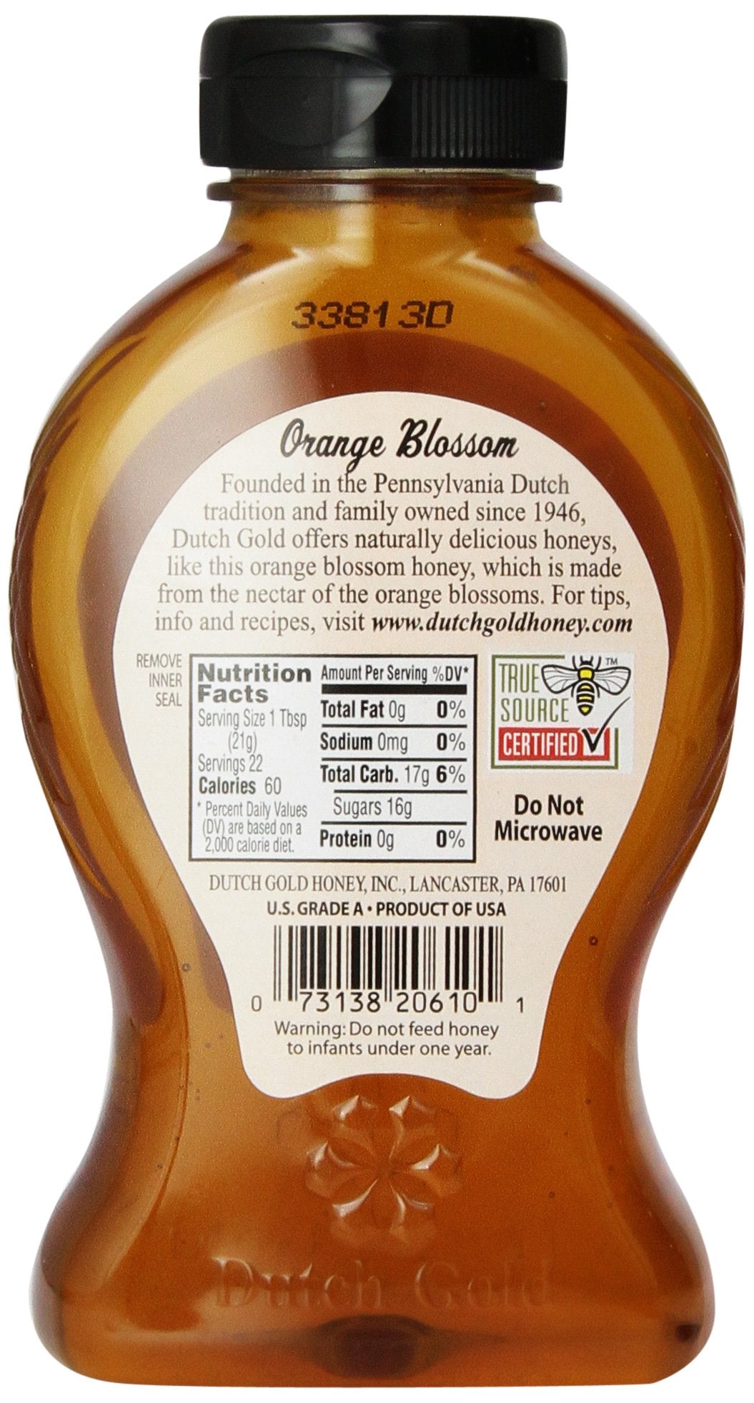 Dutch Gold Orange Blossom Honey, 16 Ounce Unit (Pack of 6)
