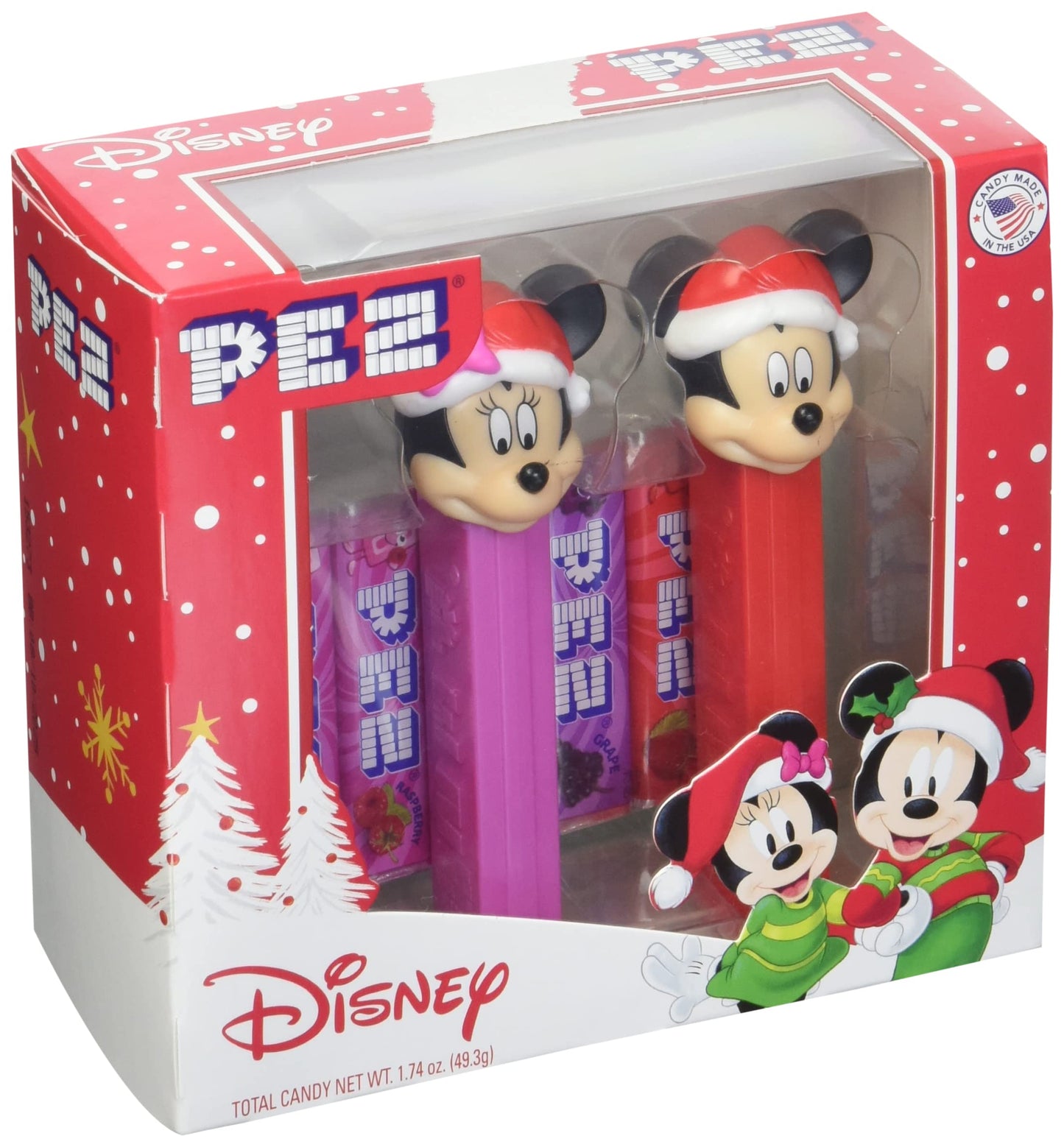 Disney Mickey And Minnie Mouse Christmas Pez Dispenser
