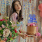 Rssta i 80th Birthday Cake Topper, Glitter Design, Deep Blue, Paper Material, Model XM224-Deep Blue