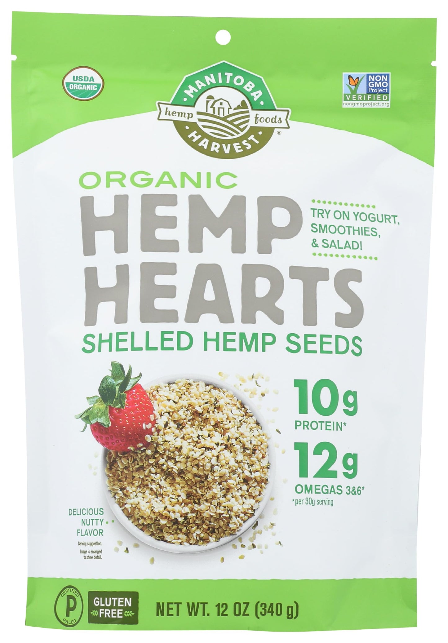 Manitoba Harvest Hemp Heart Shelled Org 12Oz