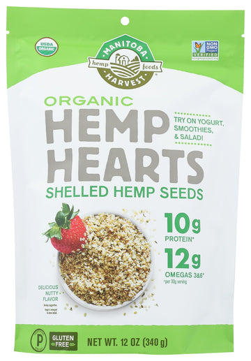 Manitoba Harvest Hemp Heart Shelled Org 12Oz