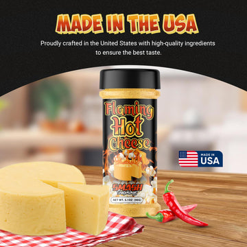 Smash Seasonings Flaming Hot Cheese Popcorn Seasoning, 2 Pack, 3.1oz Shaker Bottles
