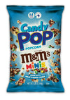 CANDY POP M&M Mini's Candy Coated Popcorn (5.25oz bags) Made with Real M&M Mini'sCandy Pieces - Pack of 12