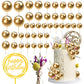 44 Pcs Mini Balls Cake Topper Diy Cake Insert Topper Foam Cake Balls Faux Pearl Balls Artificial Dried Flowers Baking Decoration