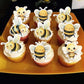 60 Pcs Edible Bumble Bee Cupcake Toppers Edible Honey Bee Cupcake Picks Waper Paper Oh Babee Cupcake Decorations For Bee Theme B