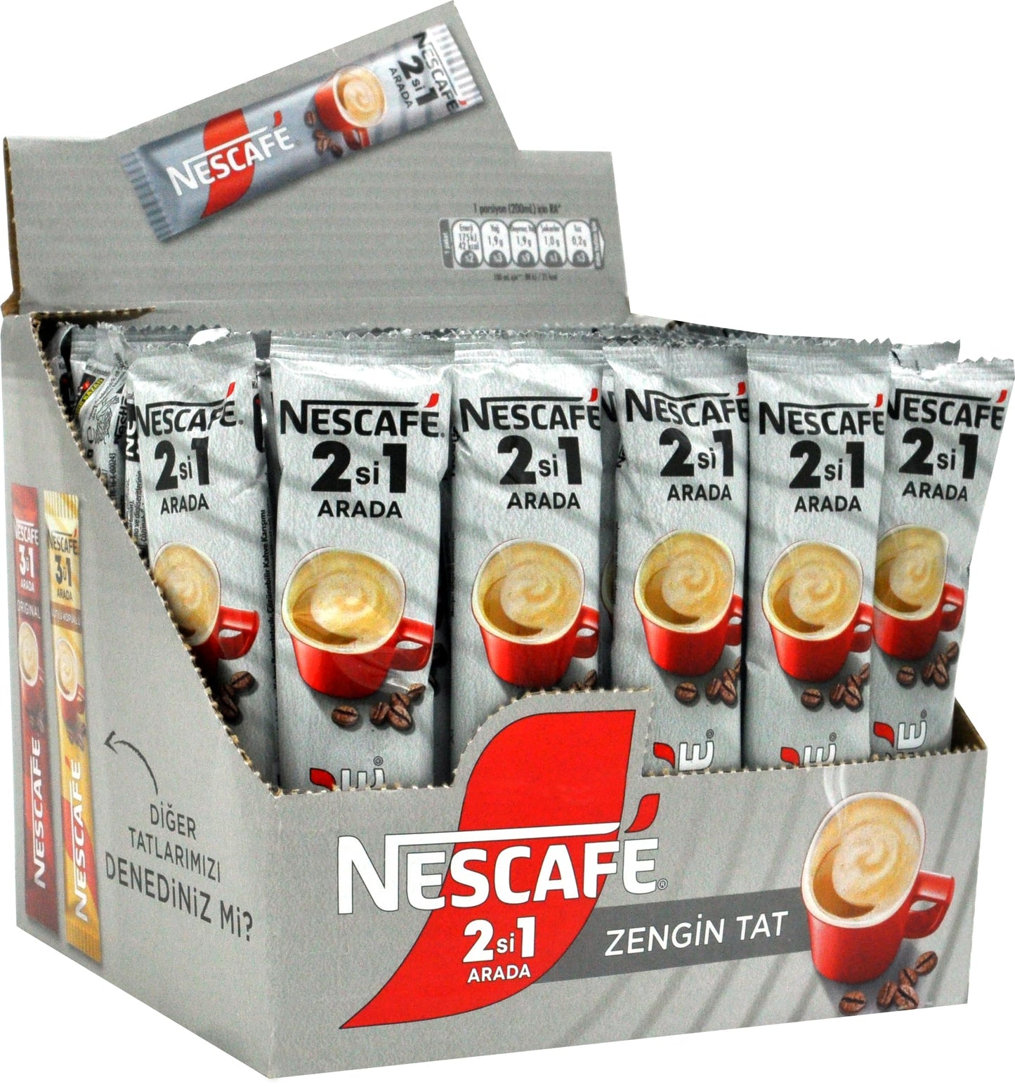 Nescafe 2 in 1 unsweetened 48 sticks