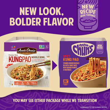 Annie Chun s Noodle Bowl, Chinese-Style Kung Pao, Vegan, Non-GMO, 8.5-oz (Pack of 6)