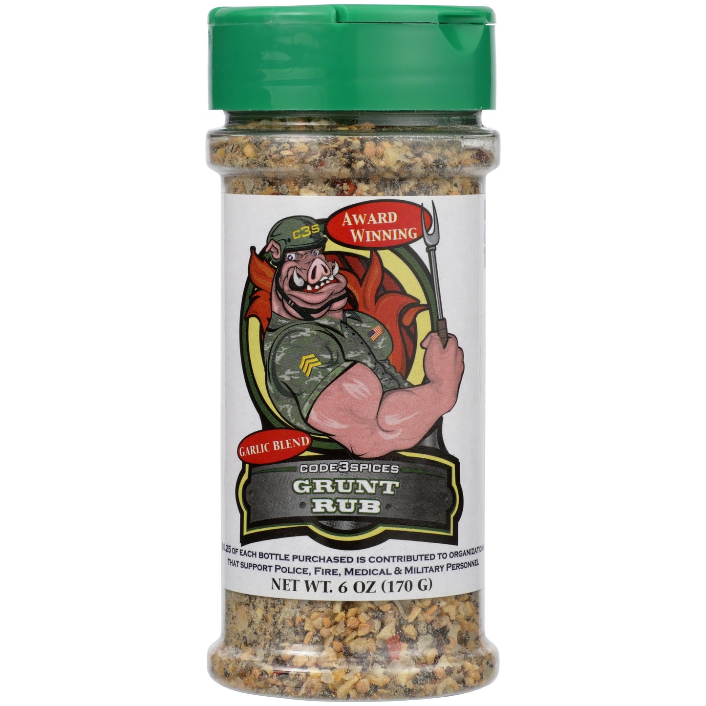 Code 3 Spices Grunt Rub, 6 Oz