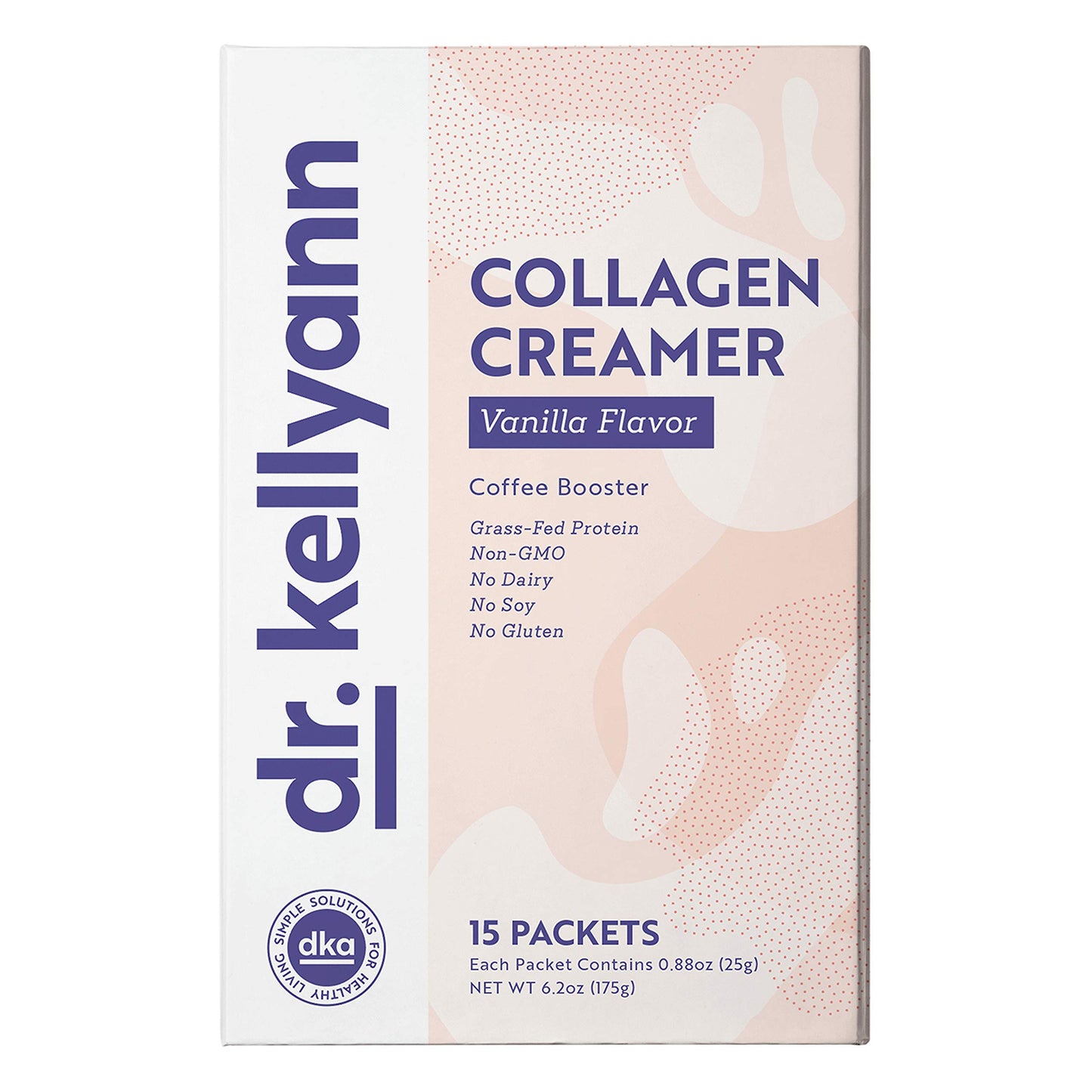 Dr. Kellyann Keto Coffee Creamer - Dairy Free, Sugar Free, Gluten Free, Low Carb - 0.41 Ounce (Pack of 15) - Vanilla with Coconut Oil