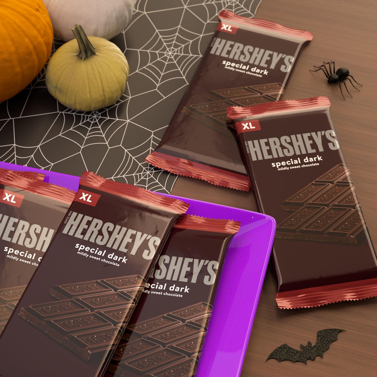 HERSHEY'S SPECIAL DARK Chocolate Bars, Mildly Sweet, 4.25 oz (Pack of 12)
