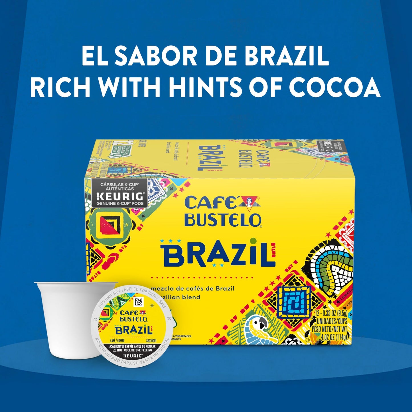 Caf   Bustelo Brazil Dark Roast Coffee, 72 Keurig K-Cup Pods