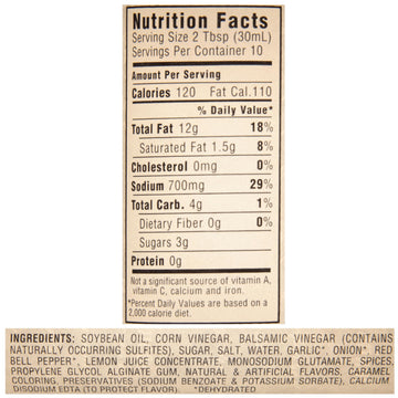 La Martinique Balsamic Vinaigrette Dressing 10 Ounce Bottle (Pack Of 3)