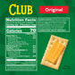 Club Snack Stacks Crackers, Lunch Snacks, Original, 12.5oz Box (6 Stacks)
