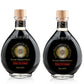 Due Vittorie Oro Gold Balsamic Vinegar, Barrel Aged, All-Natural, 8.45 fl oz (Pack of 2)