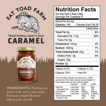 Fat Toad Farm Goat’s Milk Caramel Sauce, Salted spirit-inspired flavor, Gluten Free, 8 Fl Oz