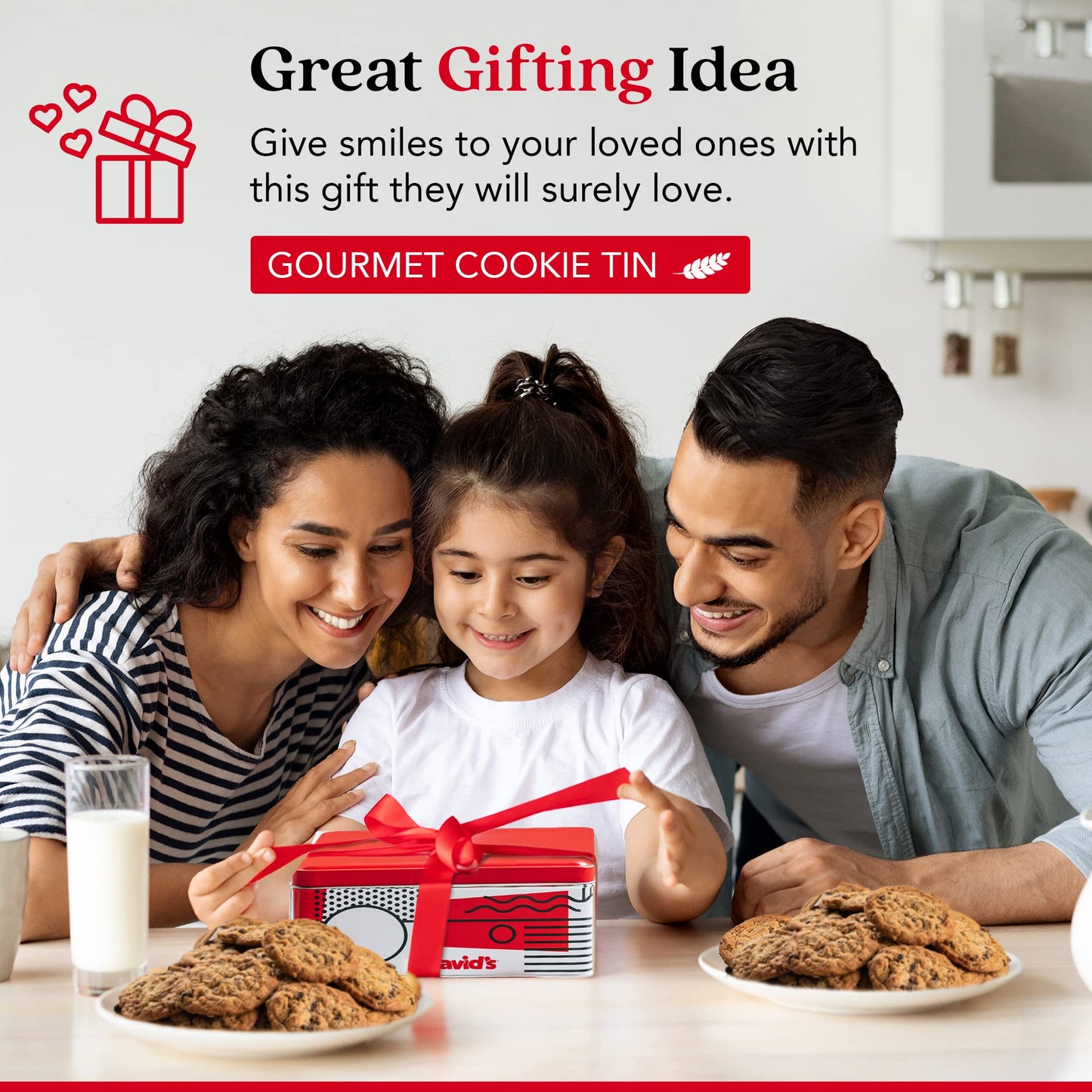 Davids Cookies Oatmeal Raisin Cookies - Fresh Baked, 1lb Gift Basket - No Preservatives, Premium Ingredients