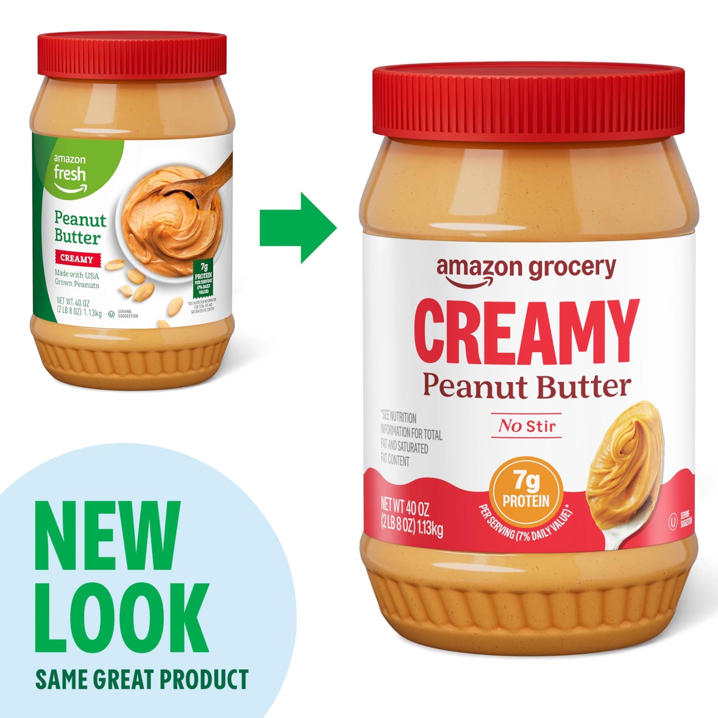 large online retailer Grocery  Creamy Peanut Butter  40 Oz (Previously large online retailer Fresh  Packaging May Vary)