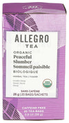 Allegro Tea, Organic Peaceful Slumber Tea Bags, 20 Ct