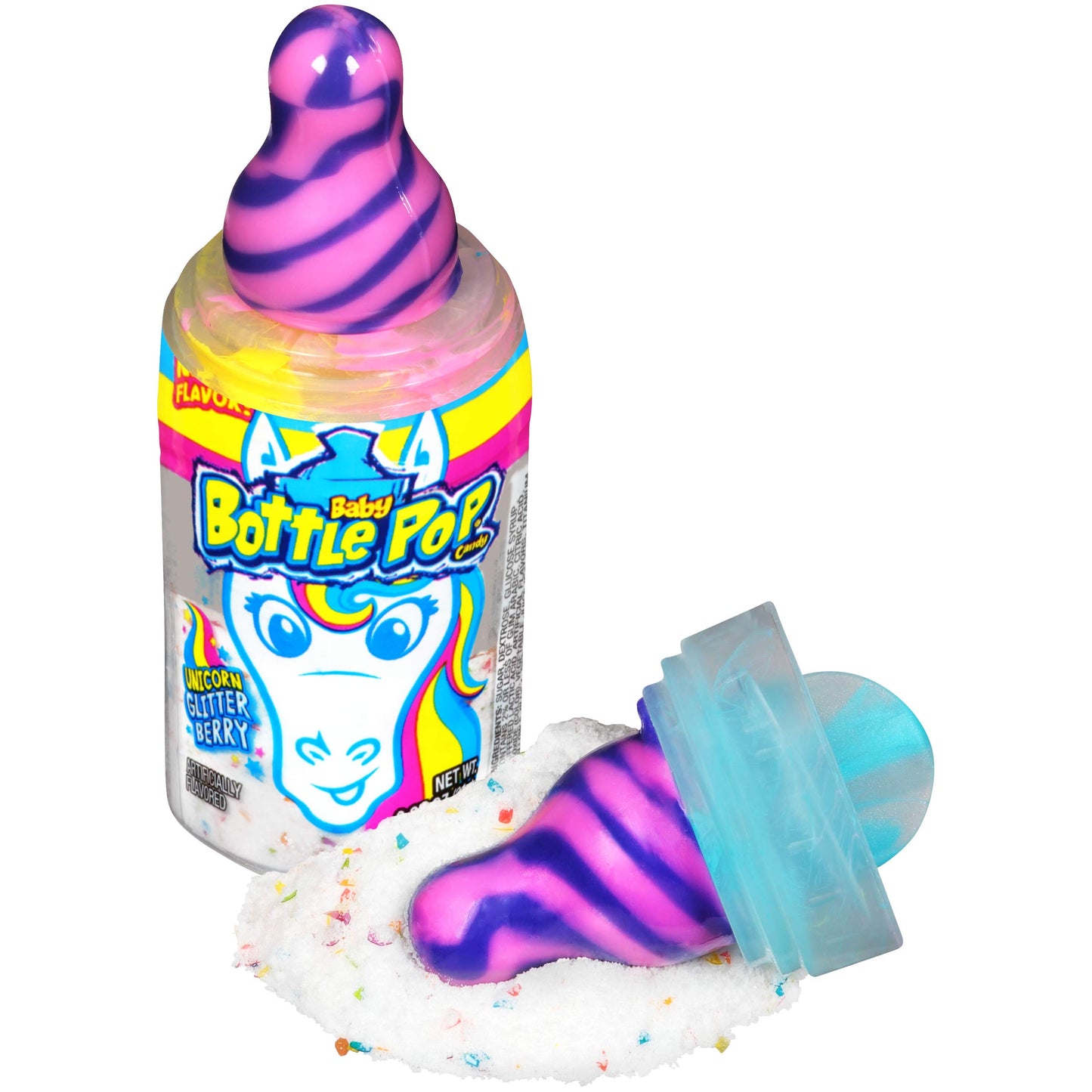 Bazooka Baby Bottle Pop with Message, 1.10 Ounce (Pack of 18)