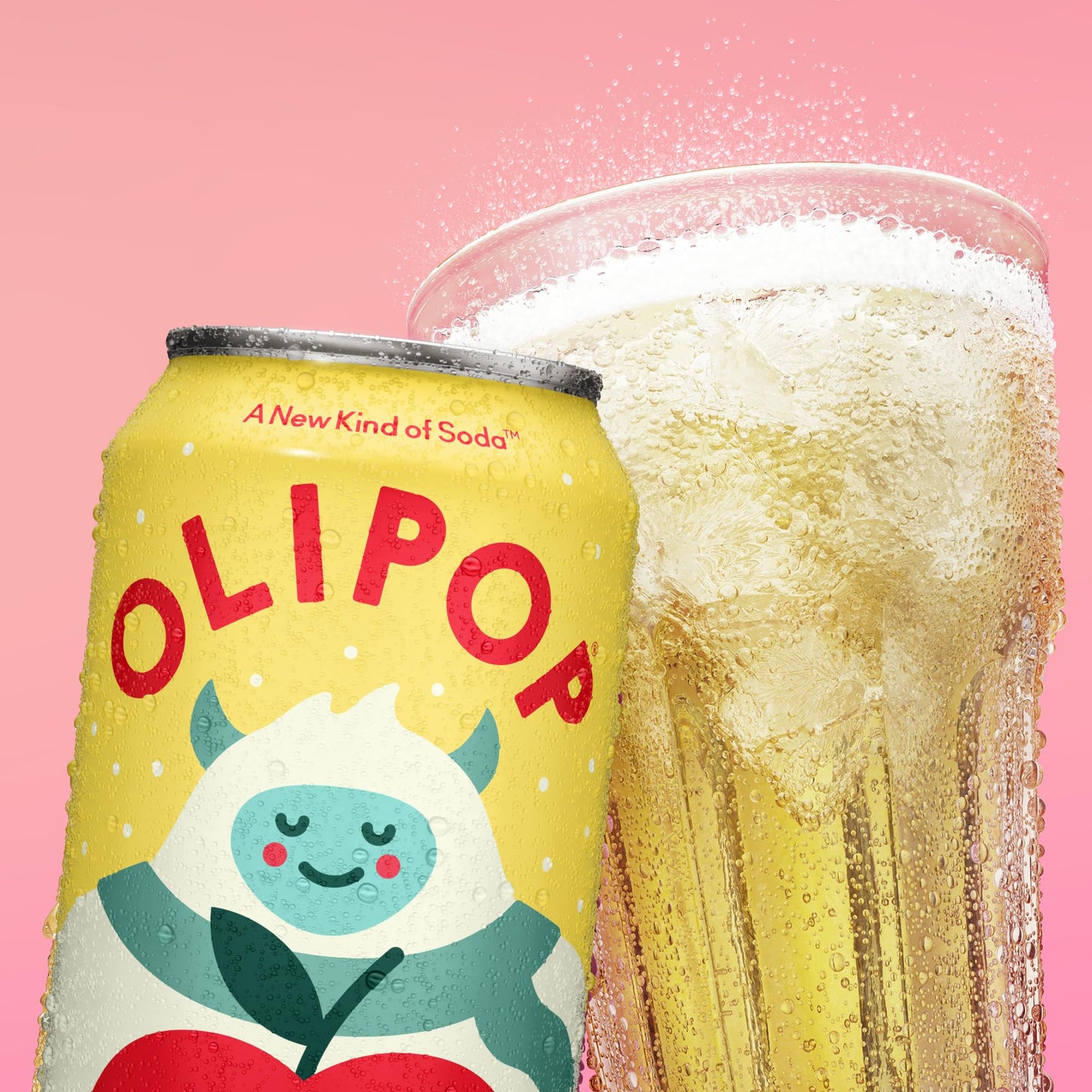 OLIPOP Prebiotic Soda Pop  Crisp Apple  Pantry Pack Packed with Prebiotics  Fiber  and Botanicals  Gluten Free  Vegan  GMO Free  12oz (12-Cans)