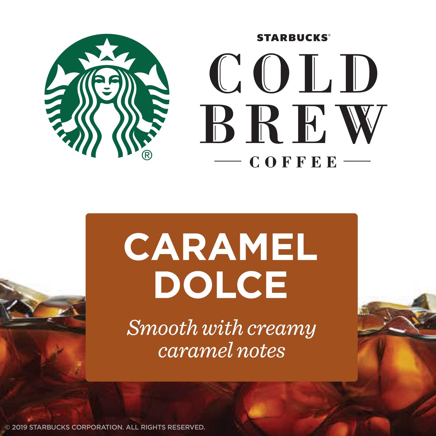 Starbucks Cold Brew Coffee Concentrate, Caramel Dolce, 100% Arabica, Multi-Serve Bottle (32 Fl Oz)