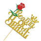 Helewilk Beauty Or Beast Cake Topper, He Or She, Glittery Boy Or Girl Baby Shower, Gender Reveal Party Decorations Supplies