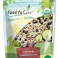 Food to Live Organic Black Bean Soup Mix, 1 Pound - Contains Non-GMO Black Beans, Black-eyed Peas, Pearled Barley, and Navy Bean