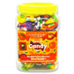 Egeanka Turkish Candy Jar, Mediterranean Bayram Sweet Samplers, Assorted Fruity and Creamy Halal Candies, 1 Pound