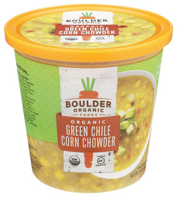 Boulder Organic Foods, Green Chile Corn Chowder, 24 Ounce