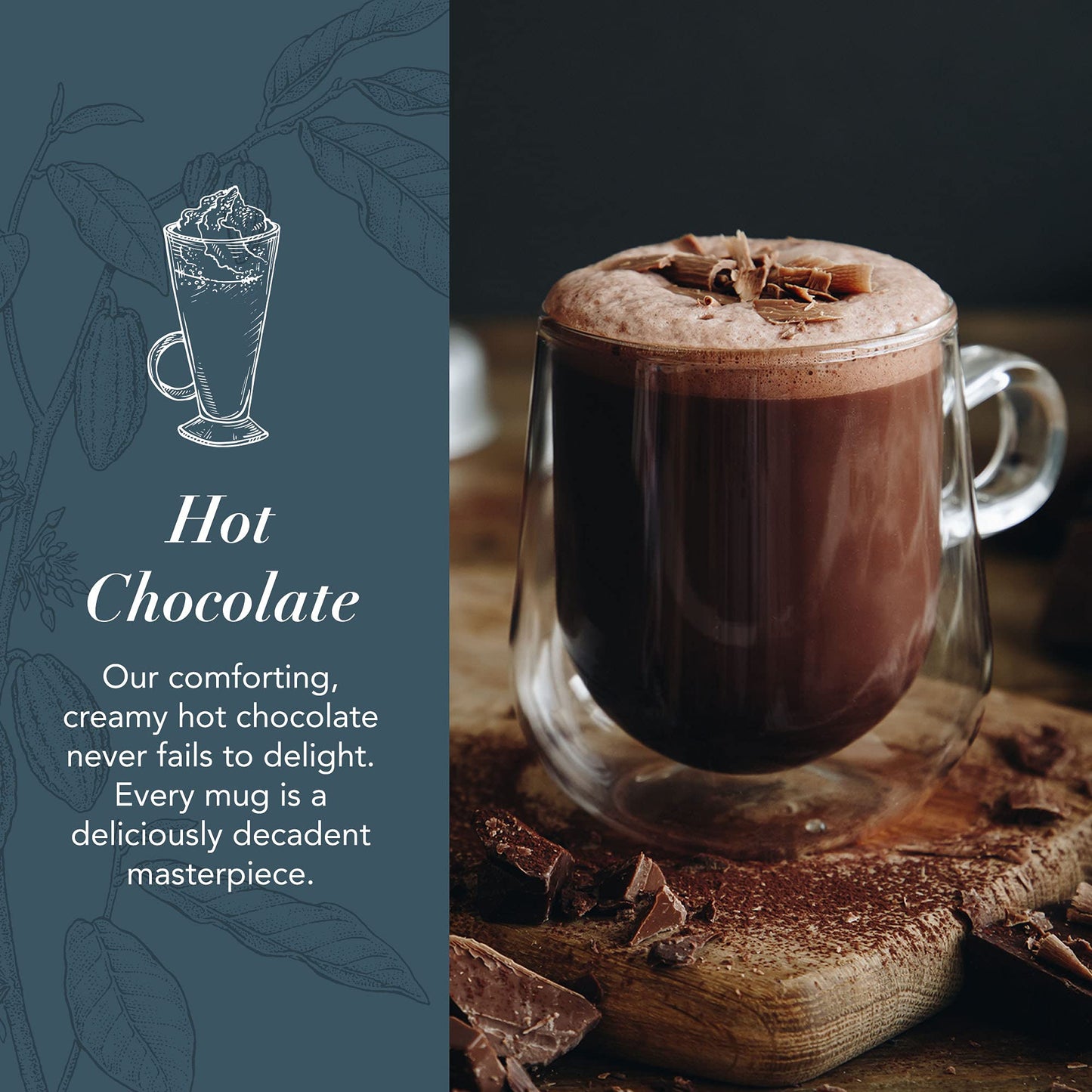 Whittard Of Chelsea - Luxury Hot Chocolate Selection - Milk Chocolate, Dark Chocolate & White Chocolate Mix, Vegetarian, Baking