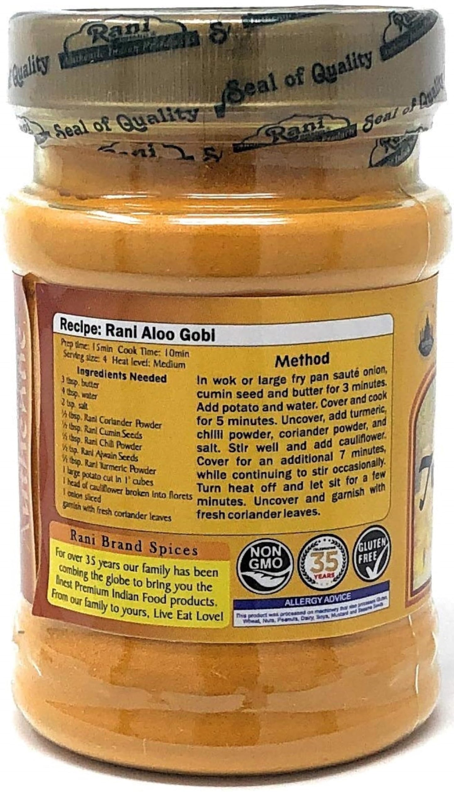 Rani Turmeric (Haldi) Root Powder Spice, (High Curcumin Content) 3Oz (85G) Pet Jar, Pack Of 12 ~ All Natural | 100% Pure, Salt F