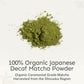 Yu Organic Decaf Matcha Powder, Ceremonial Grade, 30 Instant Packets, Rich in Antioxidants, Unsweetened Green Tea Sticks