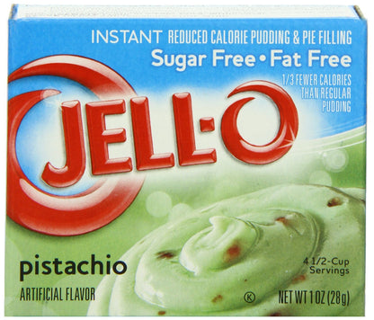 Jell-O Sugar-Free Pistachio Instant Pudding Mix (1 Ounce (Pack of 12))