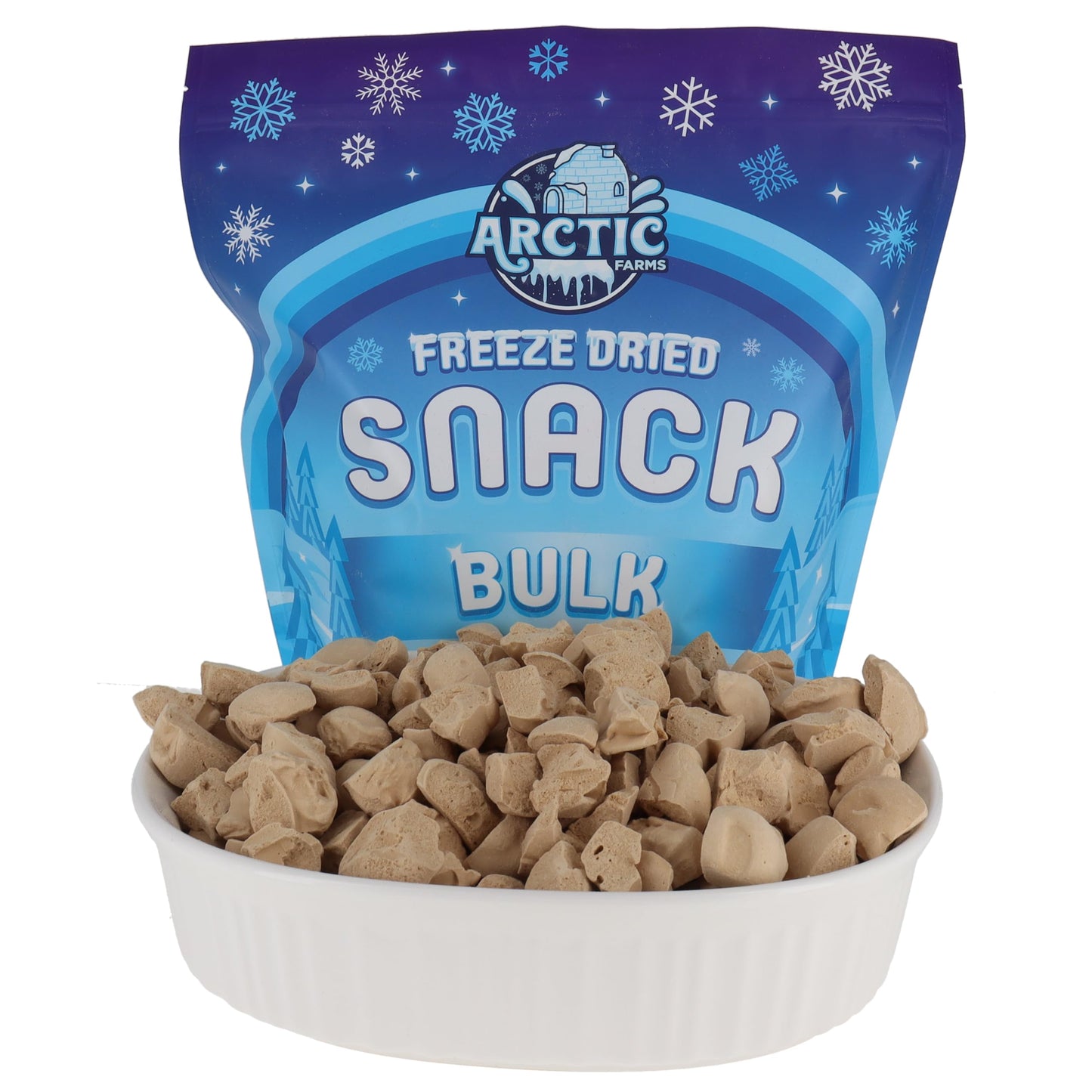 Arctic Farms Freeze Dried Ice Cream Bits Bulk - Does Not Melt (Salted Caramel) (1Lb)