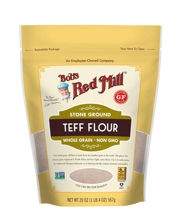 Bob'S Red Mill Teff Flour, 20Oz (Pack Of 1) - Non Gmo, Whole Grain, Vegan, Kosher