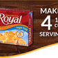 Royal Orange Gelatin Dessert Mix, Sugar Free And Carb Free .32Oz Boxes (Pack Of 12)