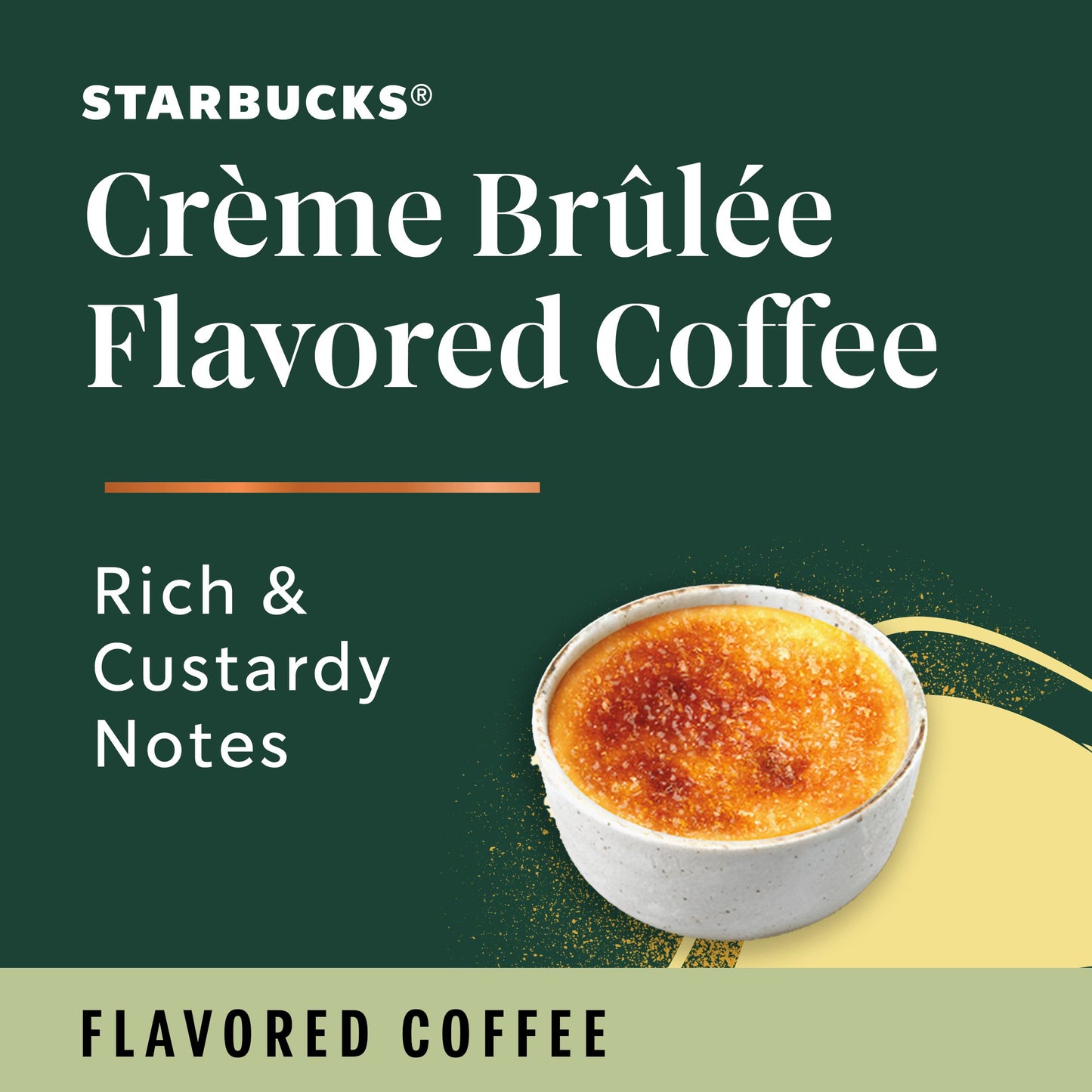Starbucks K-Cup Coffee Pods, Crème Brûlée Flavor, 100% Arabica, 60 Pods (6 Boxes), Naturally Flavored Coffee